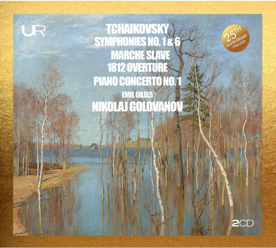 Peter Iljitsch Tschaikowsky (1840-1893), Nikolaj Golovanov, Emil Gilels & Moscow Radio Symphony Orchestra - Symphonies 1 & 6, Marche Slave, 1812 Overture - Piano Concerto 1 2 CD