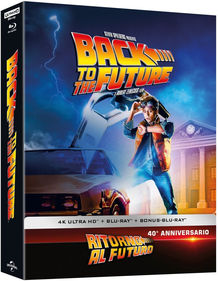 Ritorno al Futuro (1985) 40th Anniversary Limited Edition, Steelbook, 4K Ultra HD + 2 Blu-rays