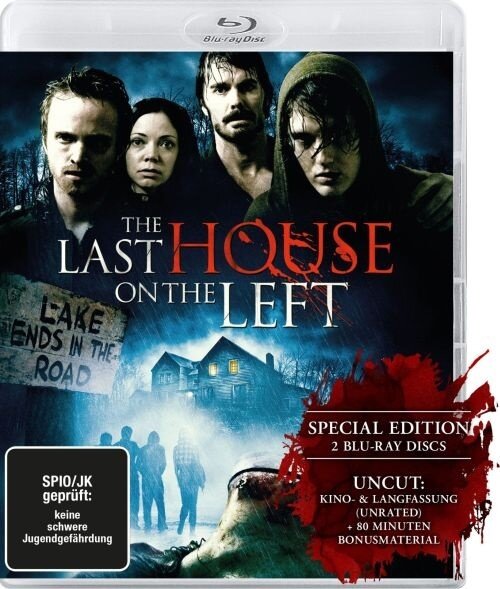 The Last House on the Left (2009) Flip cover, Cinema Version, Long Version, Special Edition, Uncut, Unrated, 2 Blu-rays