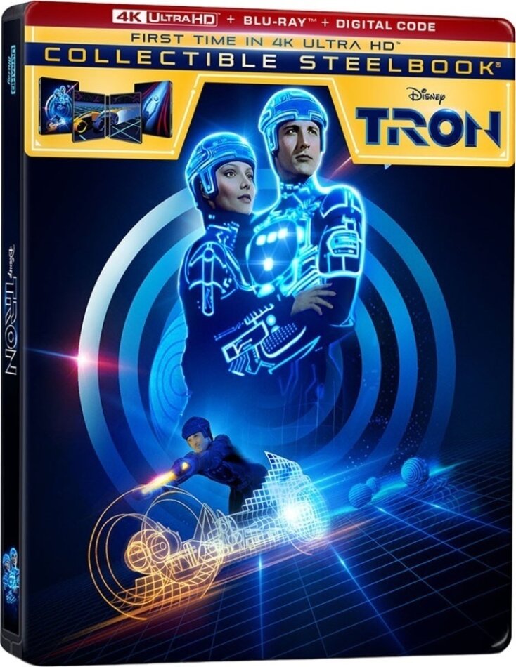 Tron (1982) Limited Edition, Steelbook, 4K Ultra HD + Blu-ray