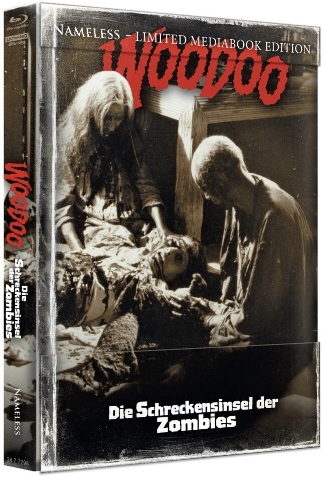 Woodoo - Die Schreckensinsel der Zombies (1979) Cover I, Wattiert, Édition Limitée, Mediabook, 4K Ultra HD + 2 Blu-ray + CD