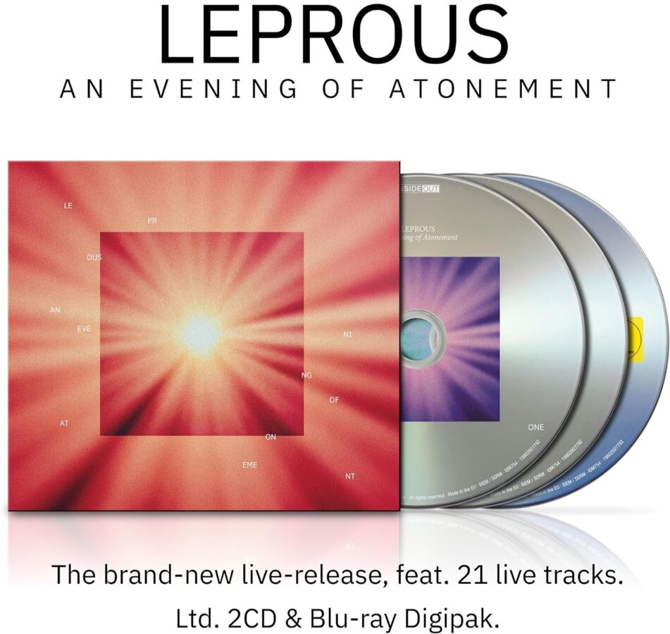 Leprous - An Evening of Atonement - Live Digipack, Limited Edition, 2 CDs + Blu-ray