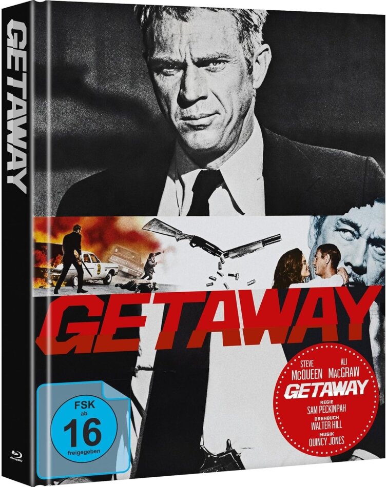 Getaway (1972) Cover A, Édition Limitée, Mediabook, 2 Blu-ray