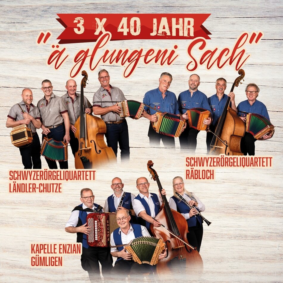 3 x 40 Jahr/ä glungeni Sach