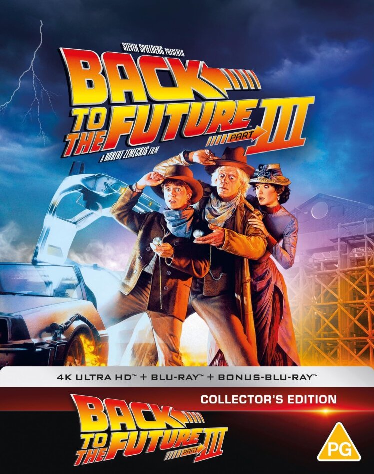 Back To The Future 3 (1990) Limited Collector's Edition, Steelbook, 4K Ultra HD + 2 Blu-rays