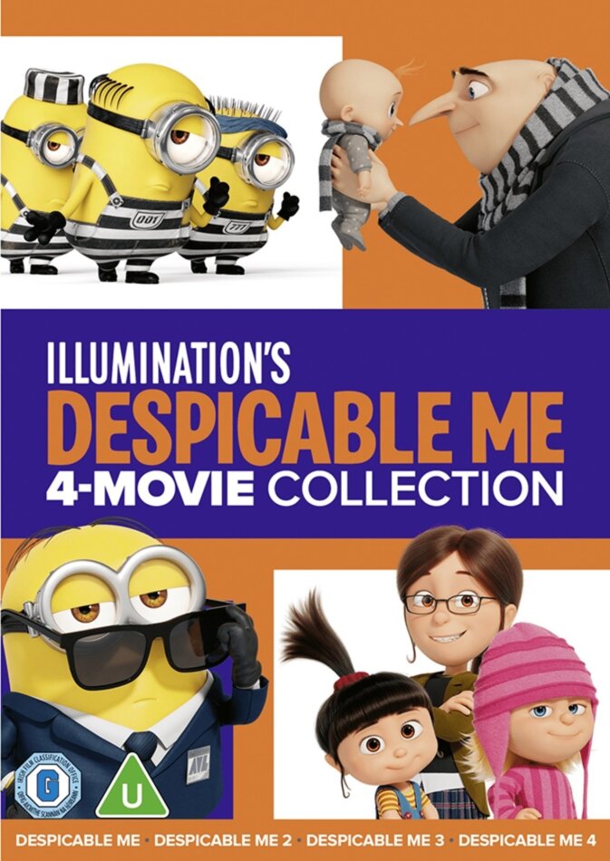Despicable Me 1-4 - 4 Movie Collection 4 DVDs