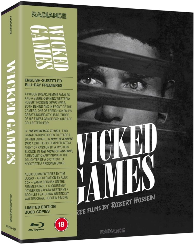 Wicked Games: Three Films By Robert Hossein - The Wicked Go to Hell (1955) / Nude in a White Car (1959) / The Taste of Violence (1961) Édition Limitée, 3 Blu-ray