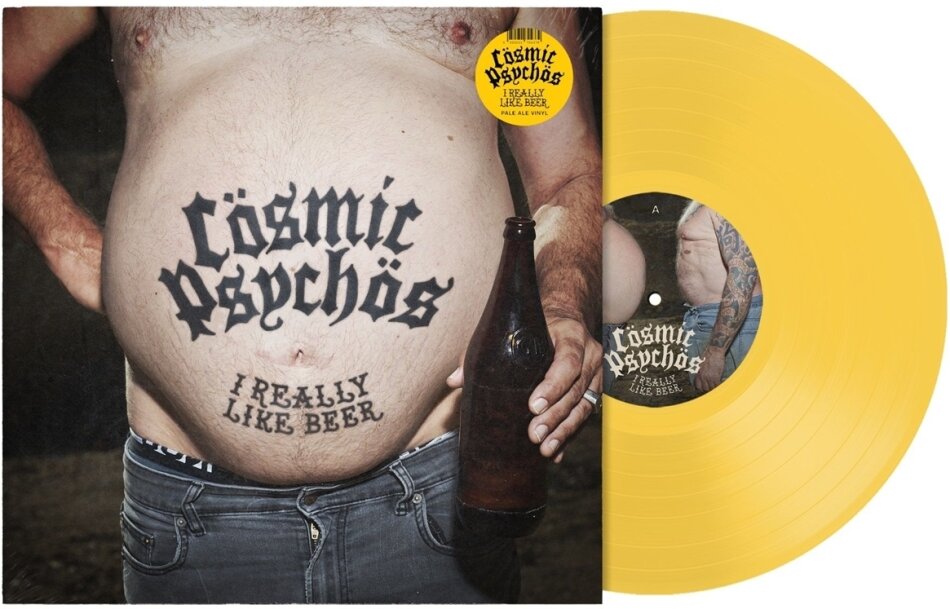 Cosmic Psychos - I Really Like Beer Indies Exclusive, Pale Ale Yellow Vinyl, LP