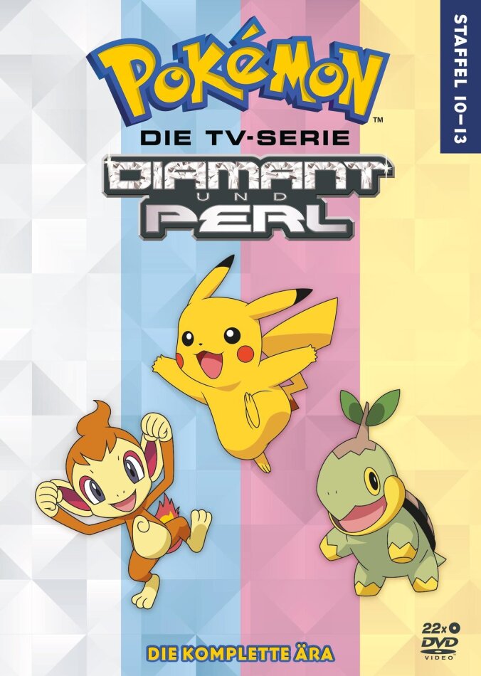 Pokémon - Die TV-Serie - Staffel 10-13: Diamant und Perl 22 DVDs