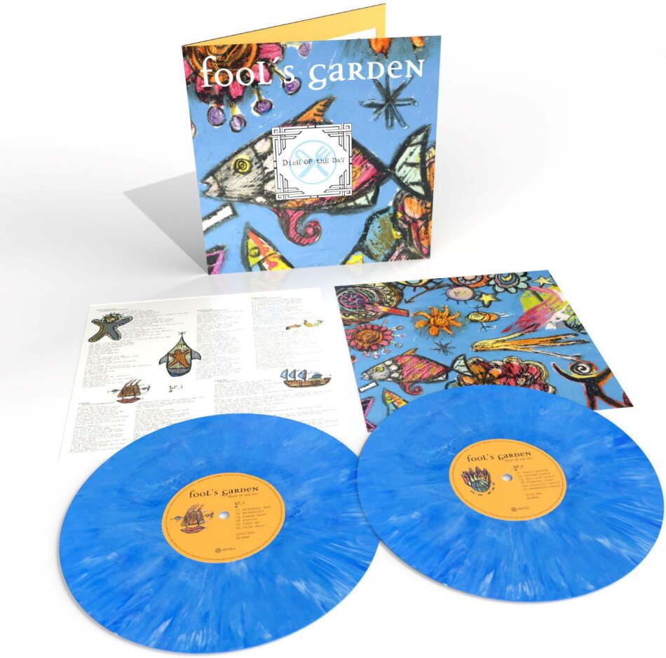 Fools Garden - Dish of the Day 2025 Reissue, BMG Rights Management, Gatefold, 30th Anniversary Edition, Blue & White Marble Vinyl, 2 LPs