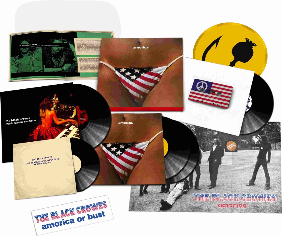 The Black Crowes - Amorica 2025 Reissue, Super Deluxe Boxset, Universal, 4 LPs + 10" Maxi