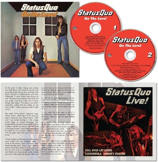 Status Quo - On The Level 2025 Reissue, Edsel, 50th Anniversary Edition, Deluxe Edition, 2 CDs