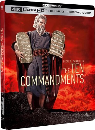 The Ten Commandments (1956) (Limited Edition, Steelbook, 4K Ultra HD + Blu-ray)