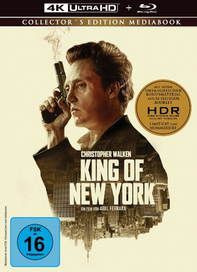 King of New York (1990) Limited Collector's Edition, Mediabook, 4K Ultra HD + Blu-ray