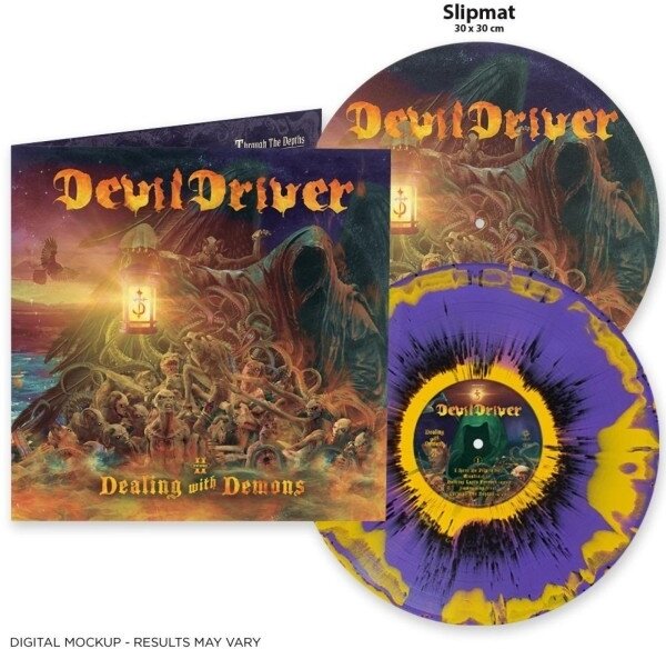 Devildriver - Dealing With Demons Vol. II 2025 Reissue, Die Hard Edition, Napalm, Yellow Purple Black Ink Spot Vinyl, LP