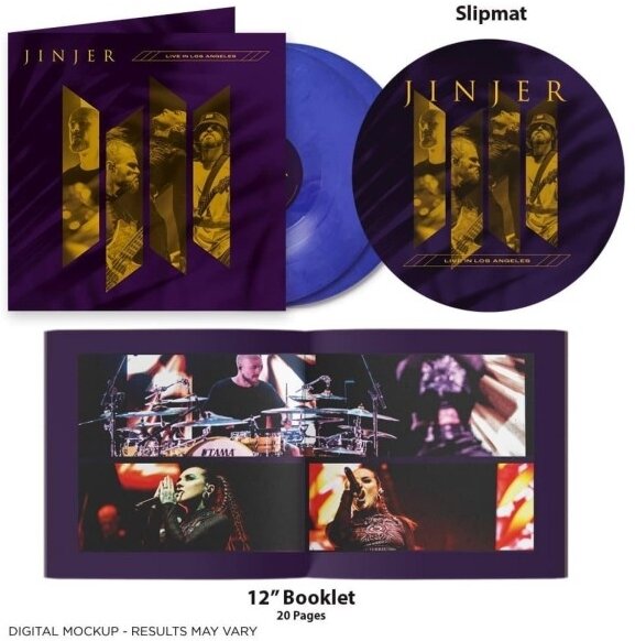 Jinjer - Live in Los Angeles 2025 Reissue, Die Hard Edition, Napalm, + Slipmat, Purple White Marbled Vinyl, 2 LPs