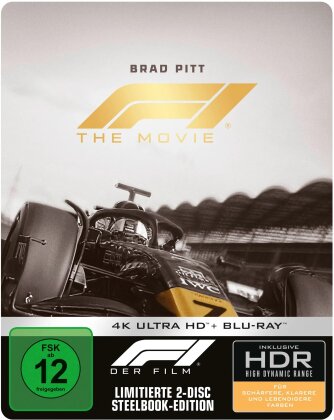 F1: Der Film (2025) (Cover A, Limited Edition, Steelbook, 4K Ultra HD + Blu-ray)