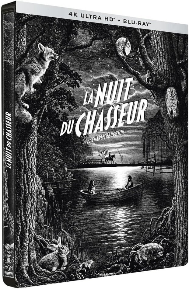 La nuit du chasseur (1955) Limited Collector's Edition, Steelbook, 4K Ultra HD + Blu-ray
