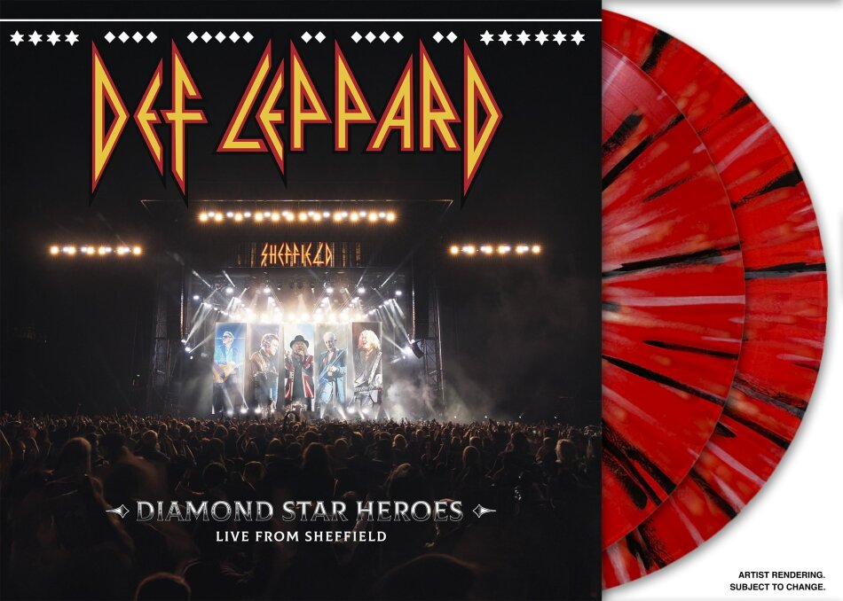 Def Leppard - Diamond Star Heroes: Live From Sheffield White/Red/Black Vinyl, 2 LPs