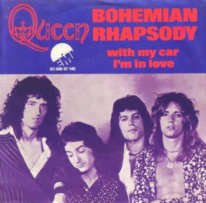 Queen - Bohemian Rhapsody / I'm In Love With My Car (Limited Edition, Blue Vinyl, 12" Maxi)