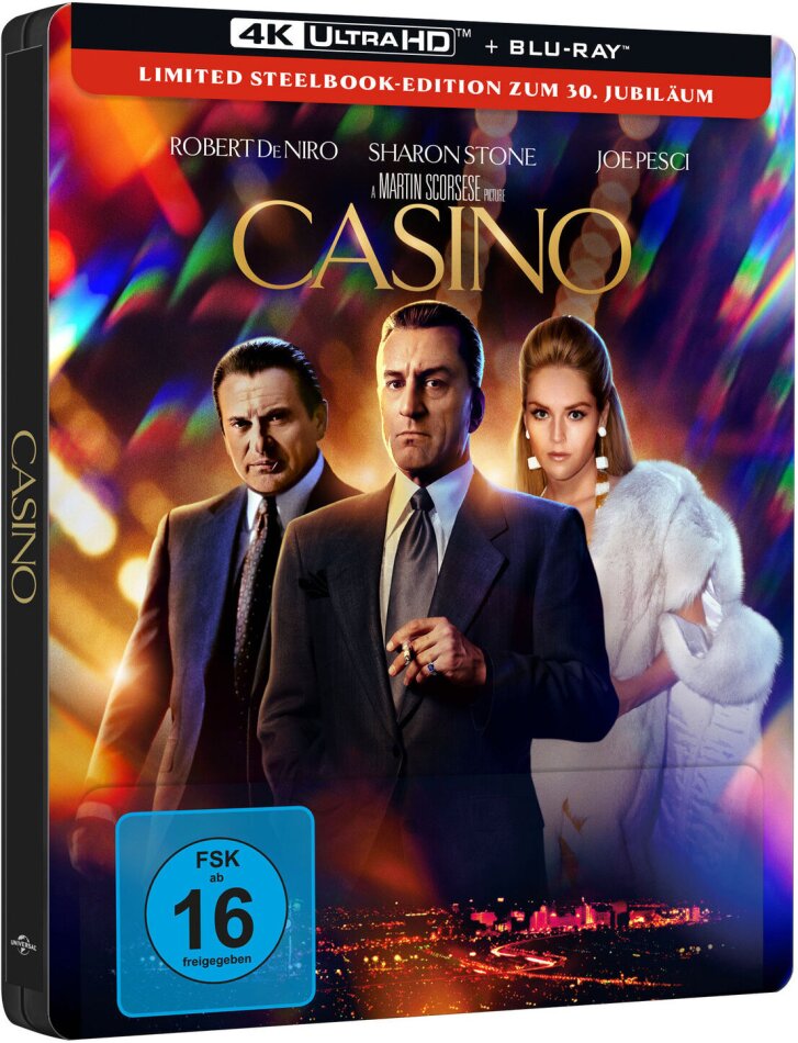 Casino (1995) Édition 30ème Anniversaire, Édition Limitée, Steelbook, 4K Ultra HD + Blu-ray