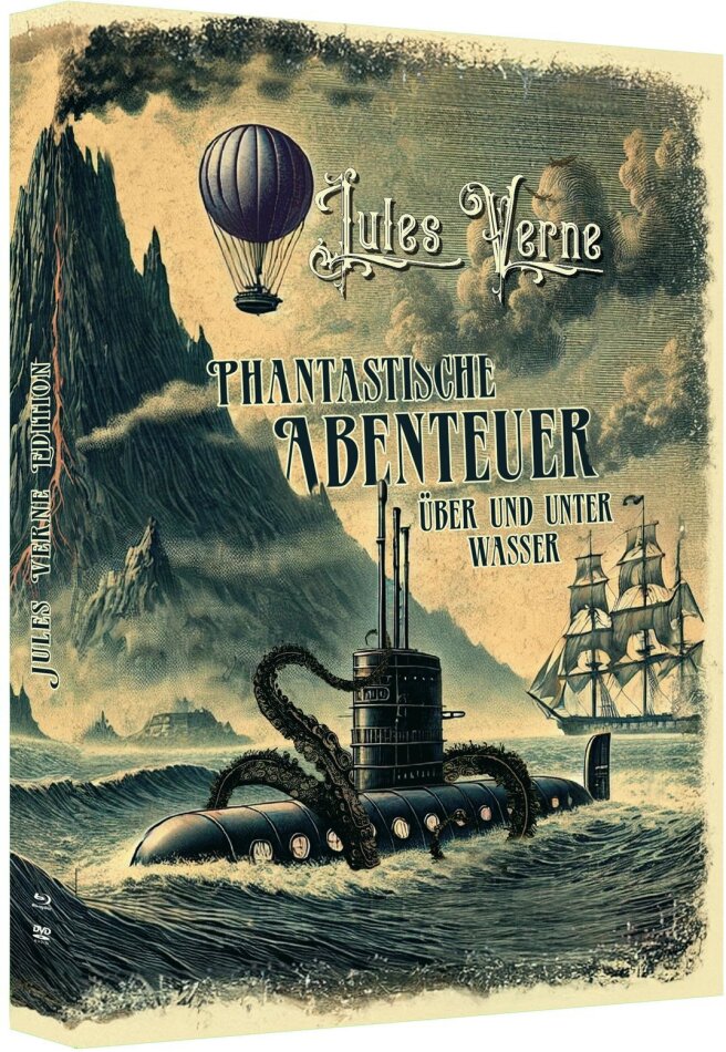 Phantastische Abenteuer über und unter Wasser - Jules Verne Edition Digipack, Limited Edition, 2 Blu-rays + DVD
