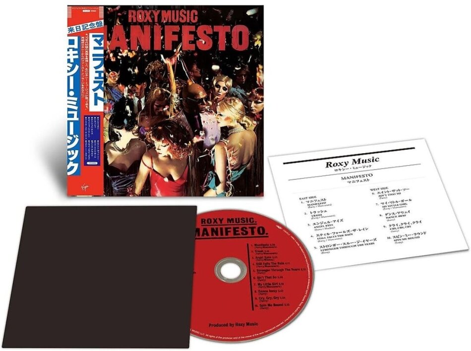 Roxy Music - Manifesto 2025 Reissue, SHM-CD, Virgin, Japan Edition, Limited Edition