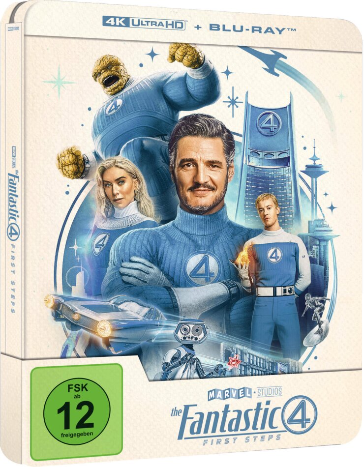 The Fantastic 4: First Steps (2025) Limited Edition, Steelbook, 4K Ultra HD + Blu-ray