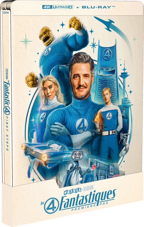 Les 4 Fantastiques: Premiers pas (2025) Édition Limitée, Steelbook, 4K Ultra HD + Blu-ray