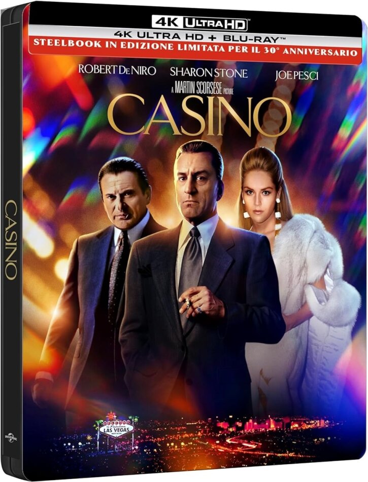 Casinò (1995) 30th Anniversary Limited Edition, Steelbook, 4K Ultra HD + Blu-ray