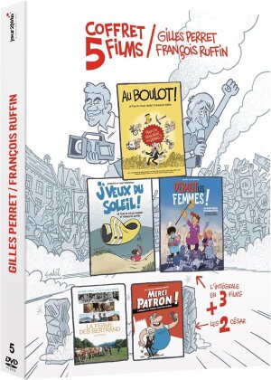 Gilles Perret / Fran&ccedil;ois Ruffin - Merci Patron ! (2016) / J&rsquo;veux du soleil (2019) / Debout les femmes ! (2021) / La ferme des Bertrand (2023) / Au boulot ! (2024) (5 DVD)