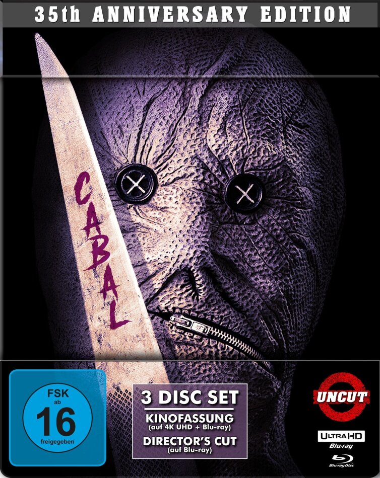 Cabal - Die Brut der Nacht (1990) Édition 35ème Anniversaire, Édition Limitée, Steelbook, 4K Ultra HD + 2 Blu-ray