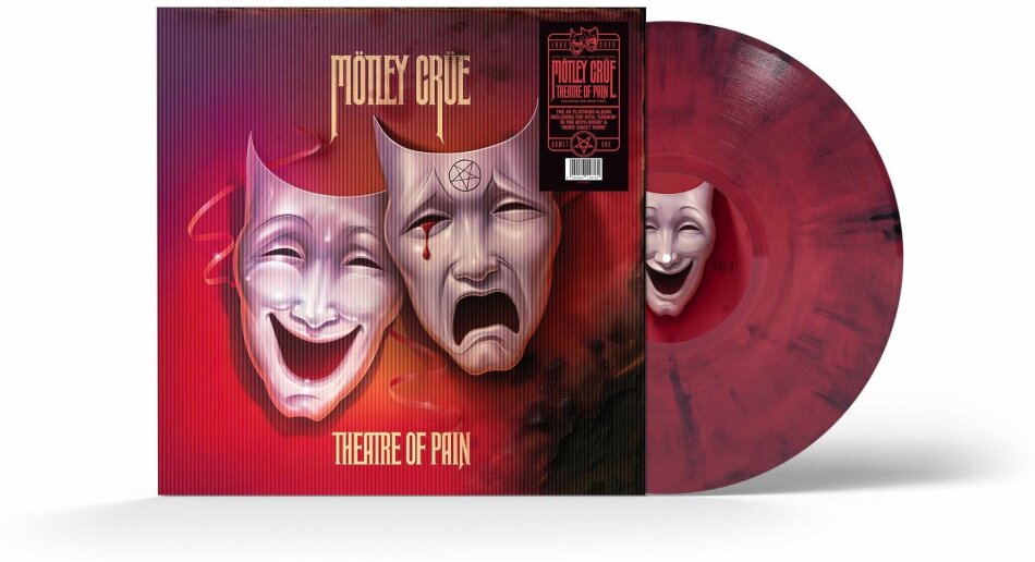 Mötley Crüe - Theatre Of Pain 2025 Reissue, CH Exclusive, BMG Rights, 40th Anniversary Edition, Red Wave Vinyl, LP