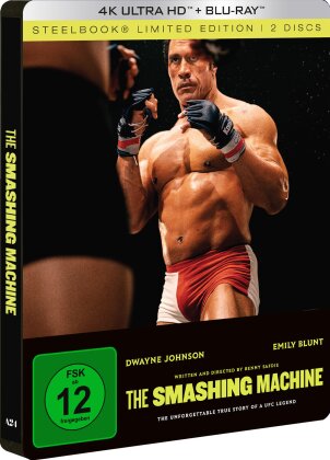 The Smashing Machine (2025) (Limited Edition, Steelbook, 4K Ultra HD + Blu-ray)