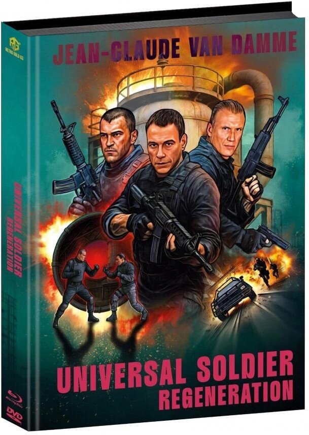Universal Soldier: Regeneration (2009) Cover B, Wattiert, Limited Edition, Mediabook, Blu-ray + DVD