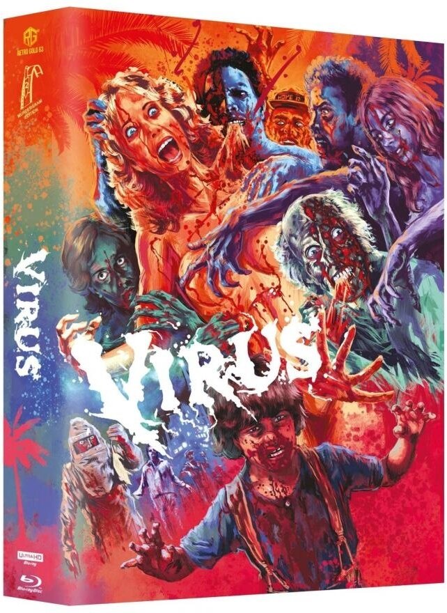 Virus (1980) Cover B, Murdergram Edition, Limited Edition, Mediabook, 4K Ultra HD + Blu-ray
