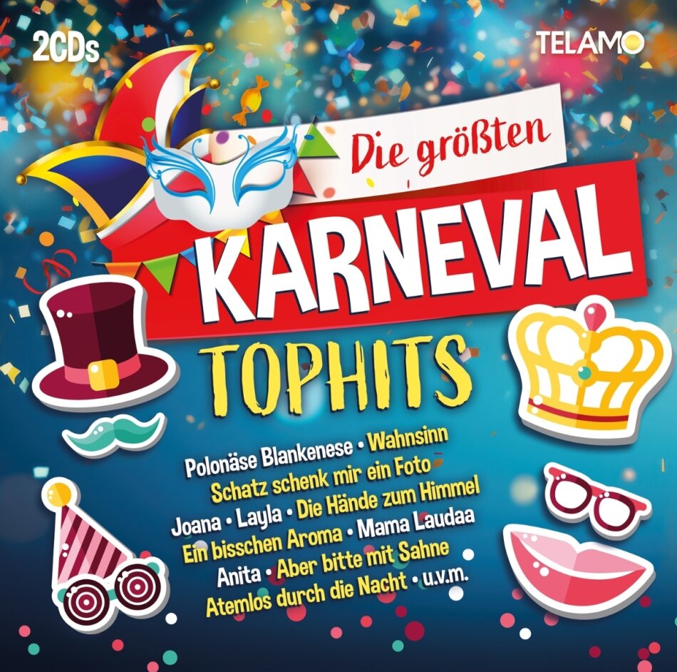 Die größten Karneval Tophits 2 CDs
