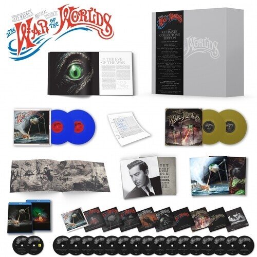 Jeff Wayne - Musical Version Of The War Of The Worlds 2025 Reissue, Madfish Records UK, Boxset, 16 CDs + 4 LPs + 2 Blu-rays