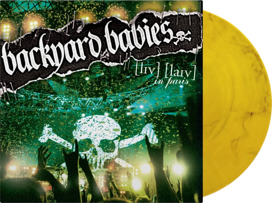 Backyard Babies - Live Live In Paris 2025 Reissue, Music On Vinyl, Limited Edition, Yellow Marble Vinyl, LP