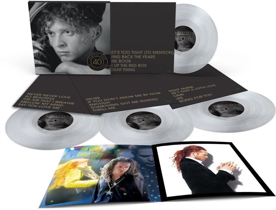 Simply Red - RECOLLECTIONS Limited Edition, Crystal Clear Vinyl, 4 LPs