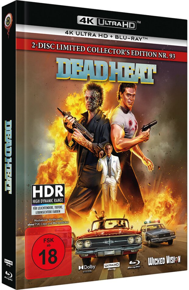 Dead Heat (1988) Cover A, Édition Collector Limitée, Mediabook, 4K Ultra HD + Blu-ray