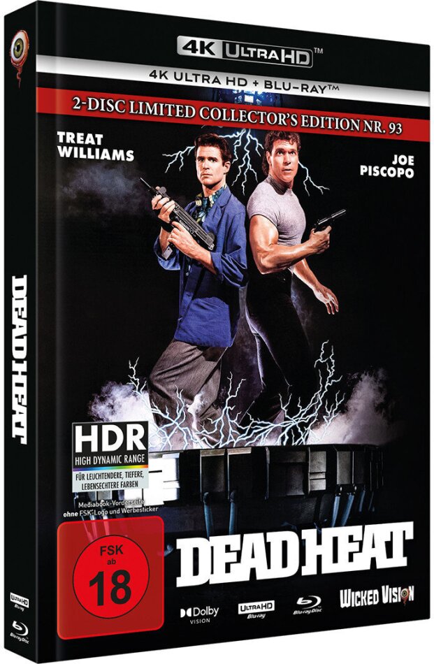 Dead Heat (1988) Cover C, Limited Collector's Edition, Mediabook, 4K Ultra HD + Blu-ray