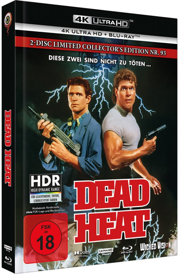Dead Heat (1988) Cover D, Limited Collector's Edition, Mediabook, 4K Ultra HD + Blu-ray