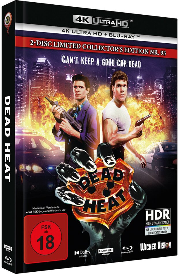 Dead Heat (1988) Cover E, Limited Collector's Edition, Mediabook, 4K Ultra HD + Blu-ray
