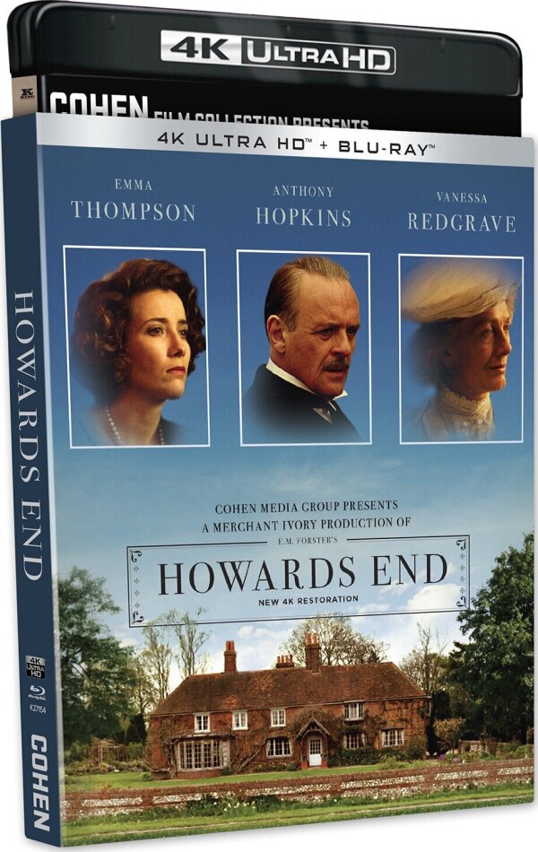 Howards End (1992) Cohen Film Collection, Restored, 4K Ultra HD + 2 Blu-rays