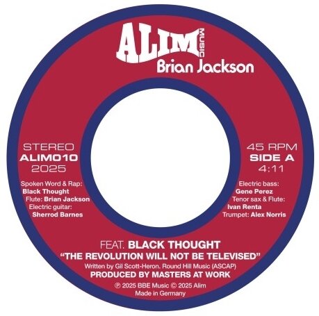 Brian Jackson - The Revolution Will Not Be Televised 7" Single