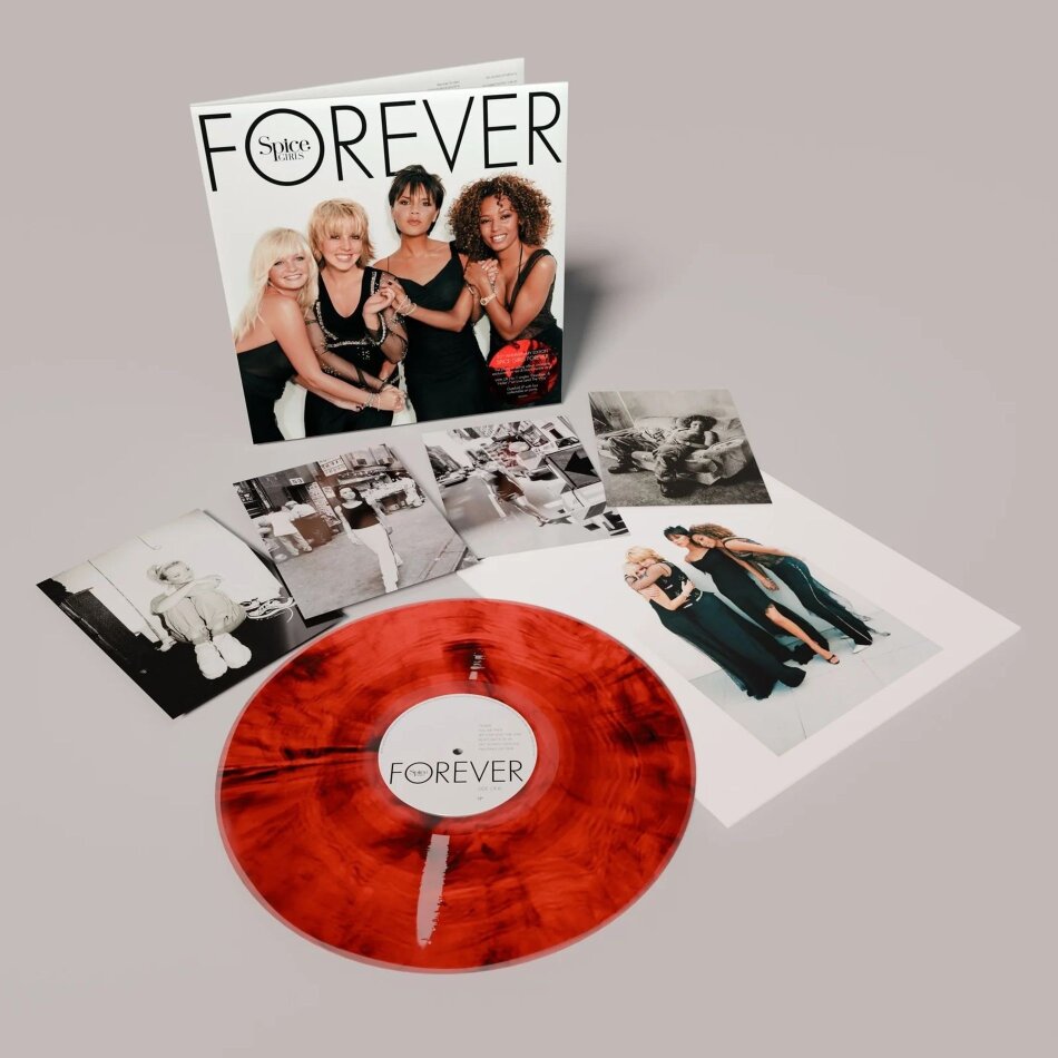 Spice Girls - Forever 2025 Reissue, Victory Records, 25th Anniversary Edition, Black/Red Marbled Vinyl, LP