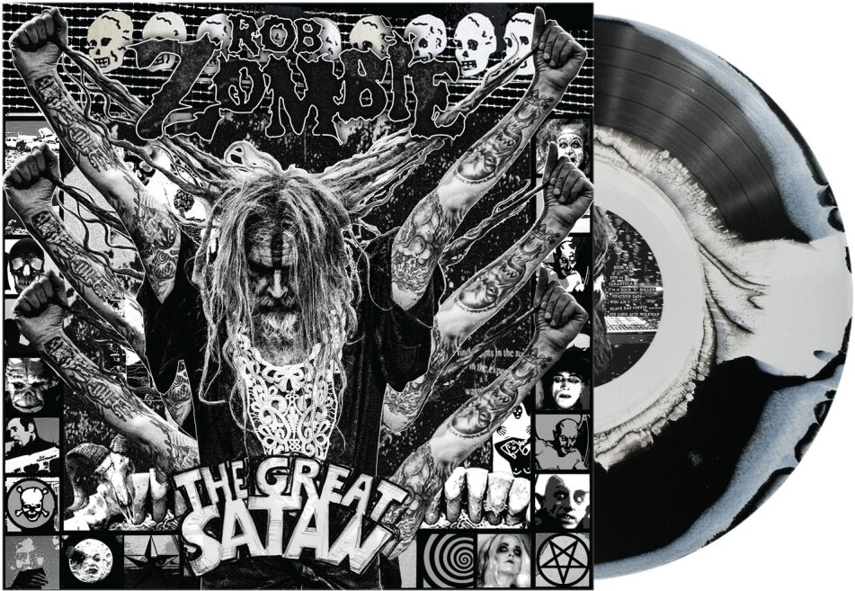 Rob Zombie - The Great Satan Indies Exclusive, Gatefold, Black/White Swirl Vinyl, LP