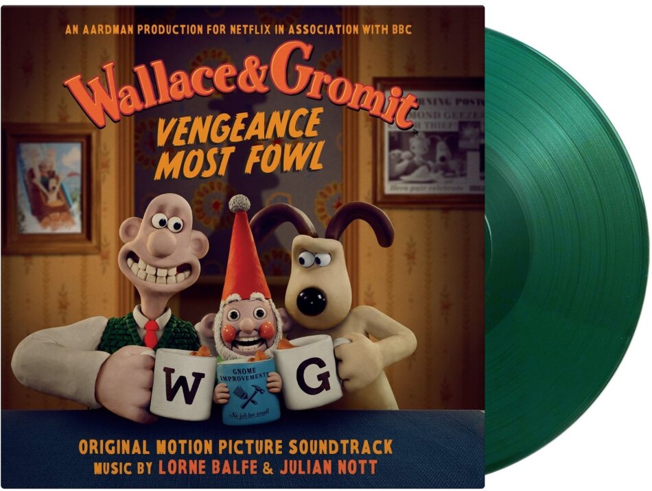 Wallace & Gromit: Vengeance Most Fowl Music On Vinyl, Limited Numbered Edition, Colored, LP