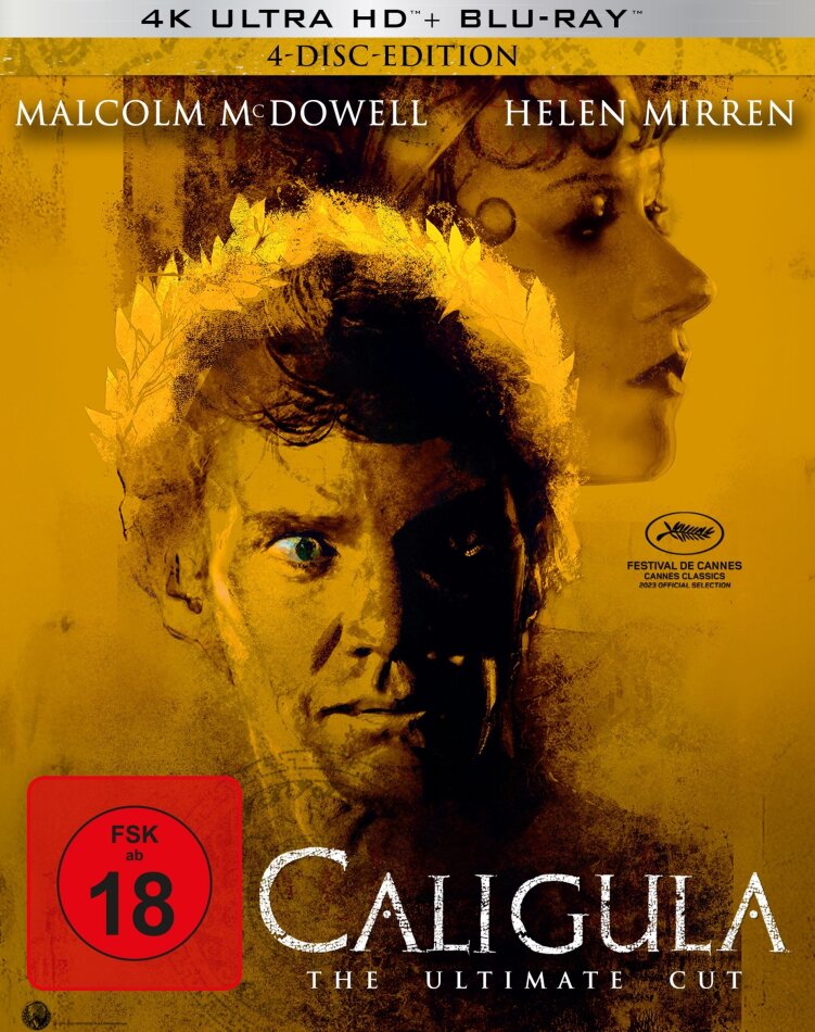 Caligula: The Ultimate Cut (2023) Slipcase, 4K Ultra HD + 3 Blu-rays